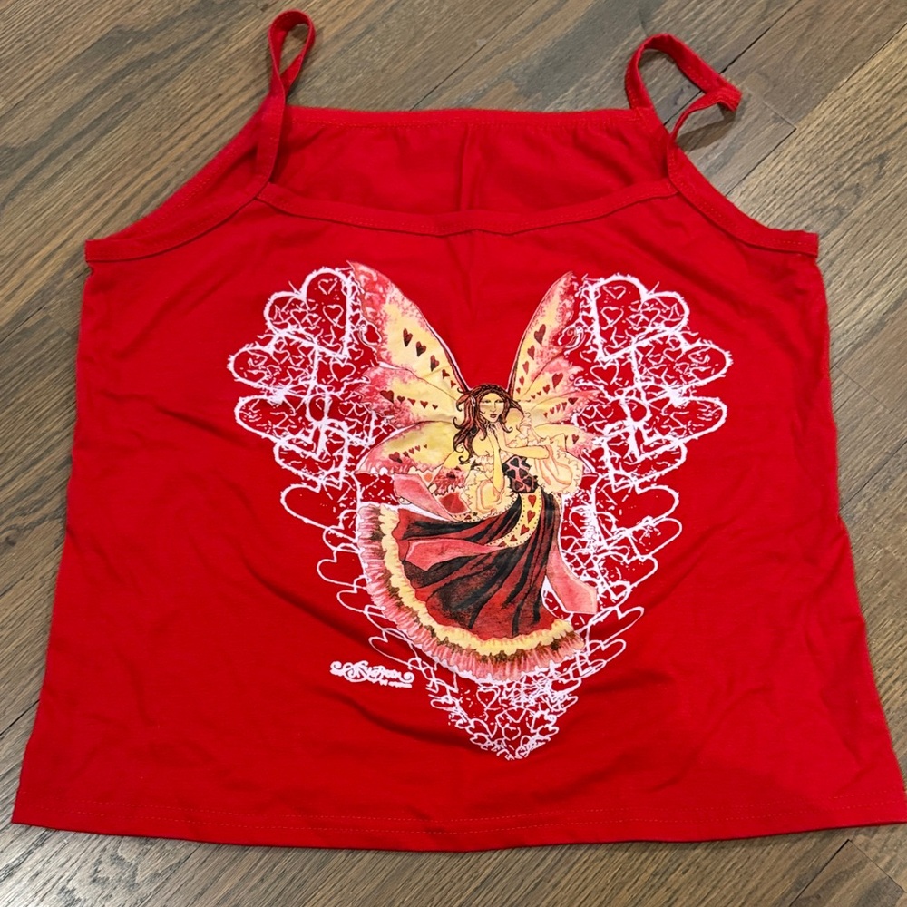 Red Fairy Graphic Women's Tank Top